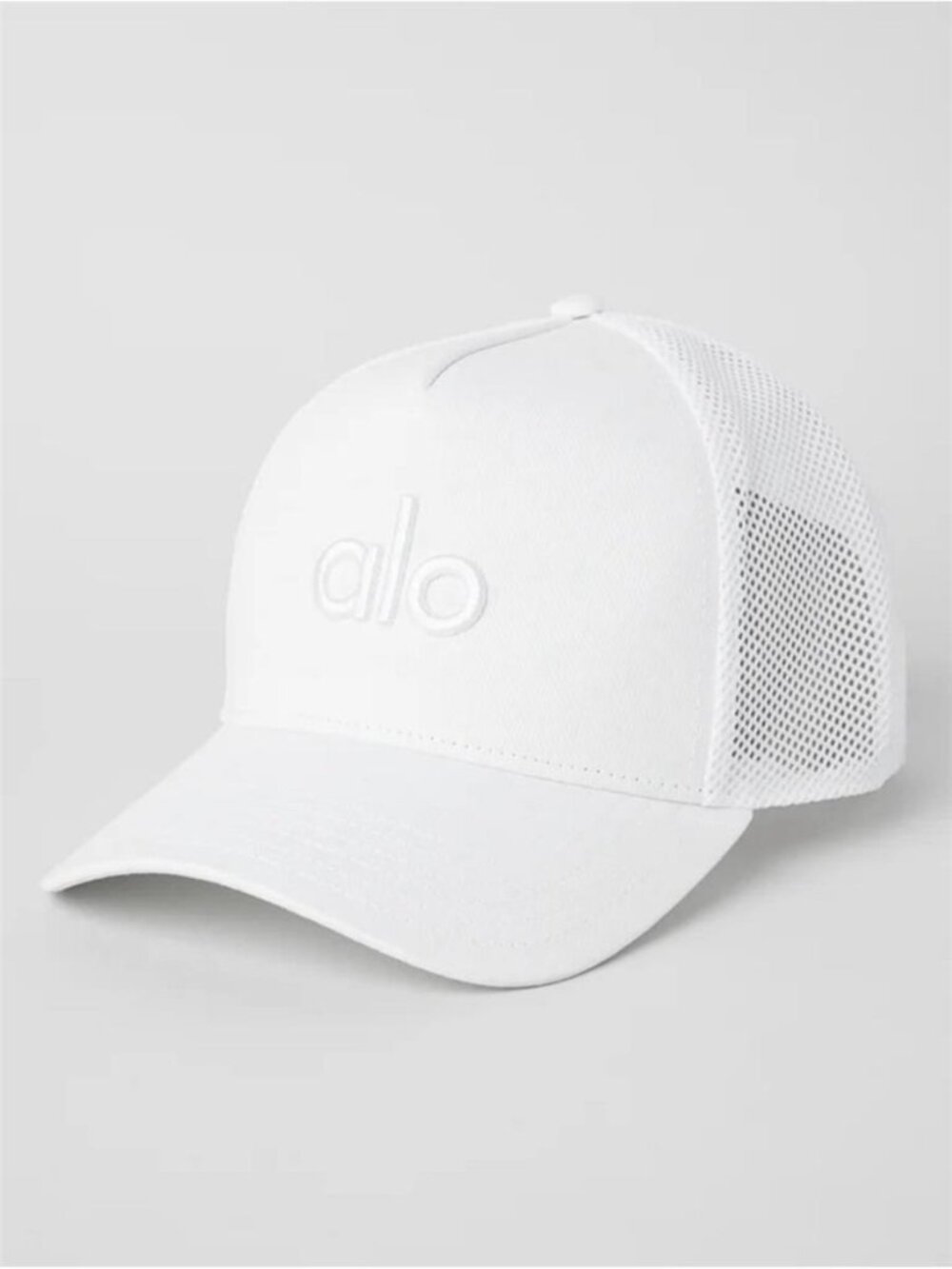 ALO Yoga Unisex White Trucker Mesh Cap NWT